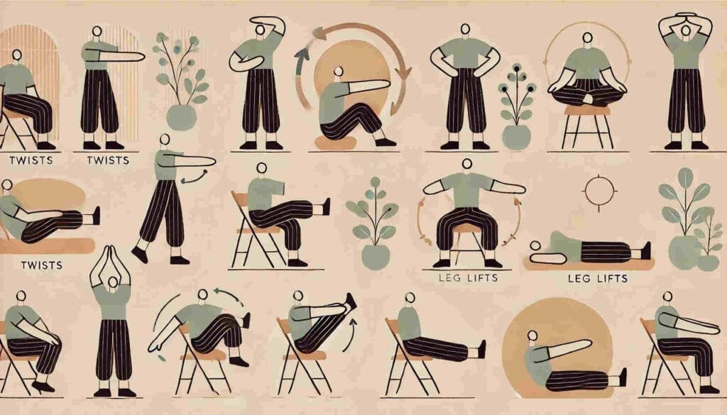 7 Fun and Free Chair Exercises for Belly Fat: Sit, Sculpt, and Laugh Your Way to Fitness! 2 Free Chair Exercises for Belly Fat