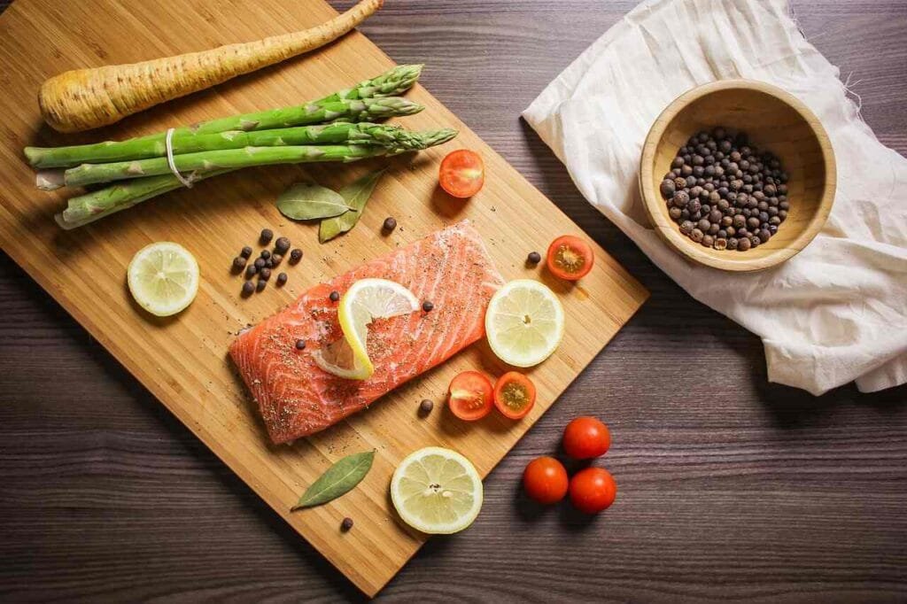 Sheet Pan Salmon and Asparagus 1 healthy family meals for weight loss