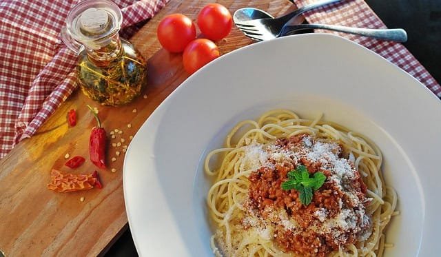 Pasta à la bolognese 1 Cheap Meals for a Week for a Family