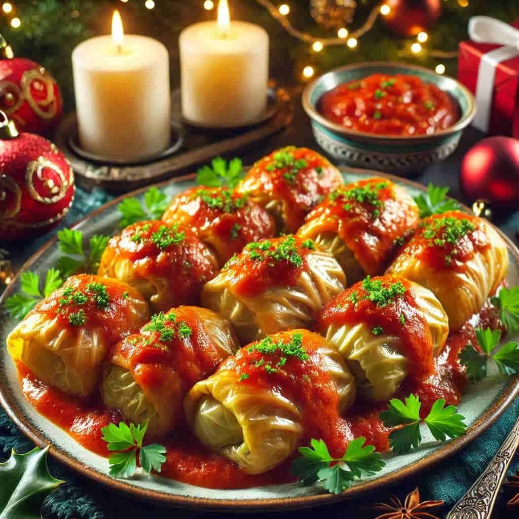 Vegan Stuffed Cabbage Rolls: A Traditional Holiday Treat 1 Vegan Christmas Main Courses