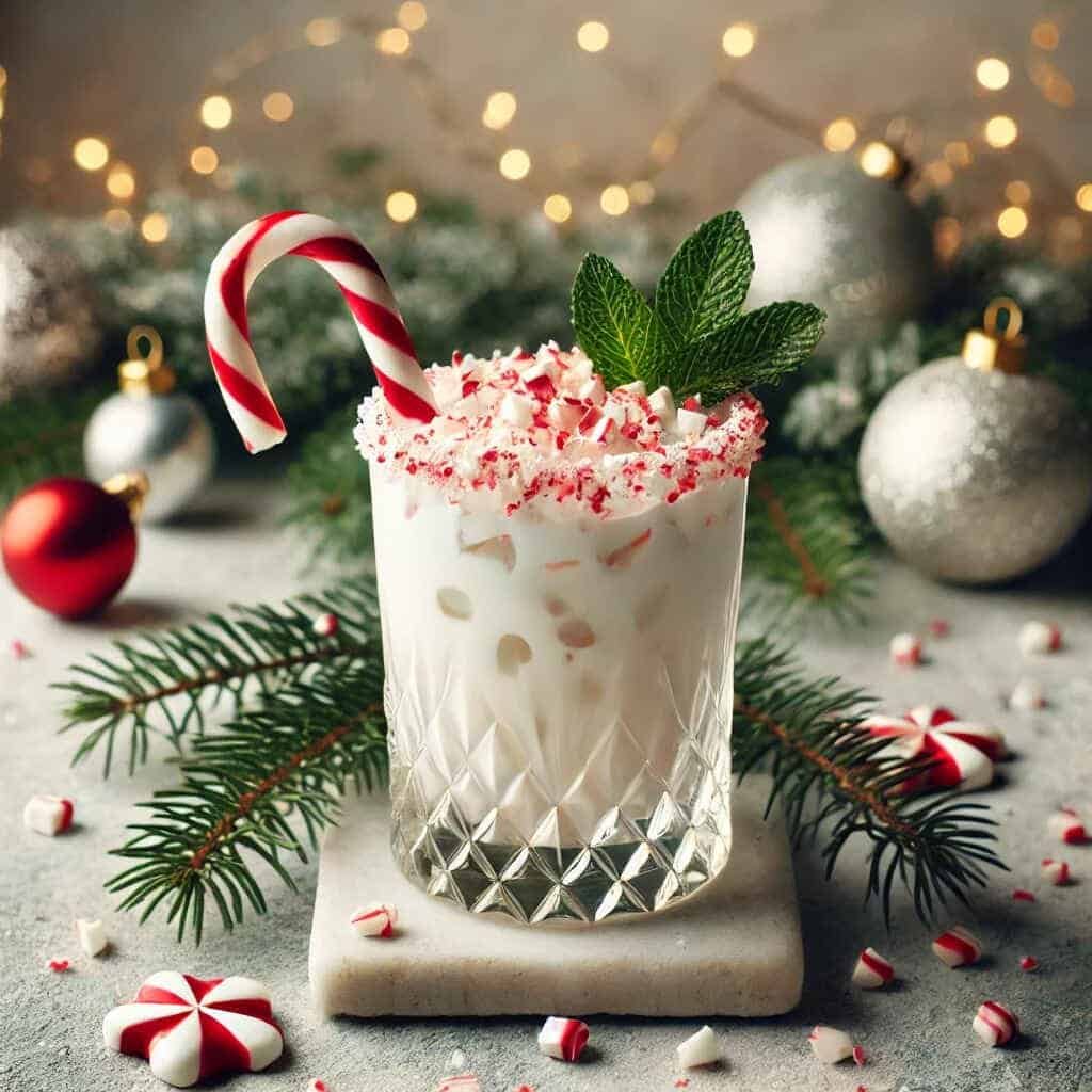 Skinny Peppermint White Russian 1 Low Calorie Christmas Cocktails