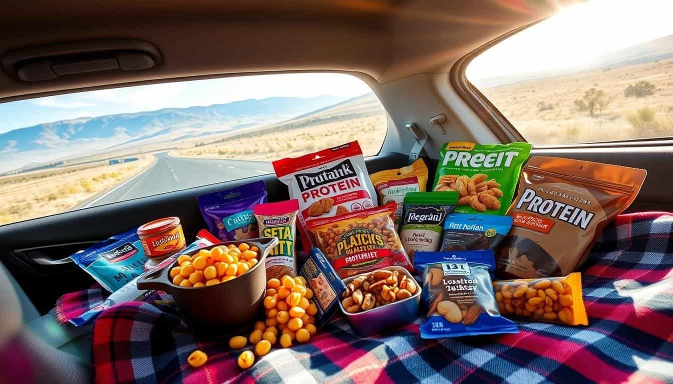 high protein snacks for road trips