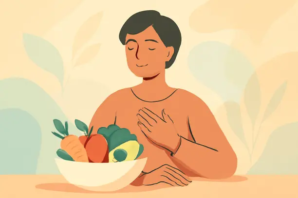 Is a 5-Day Cleanse a Detox or Just an Expensive Juice Parade? 3 =A person assessing their health with fresh foods during a cleanse.