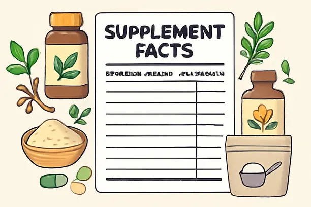=Stylized Supplement Facts panel showcasing ingredients of the Standard Process 21 Day Cleanse.
