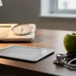 Clinician desk with weight chart and medical tools, highlighting the icd-10 weight loss evaluation process.